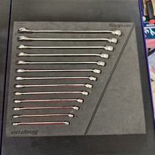Snap-On 13 pc 12-Point Metric Flank Drive® Plus Combination Wrench Set in Foam