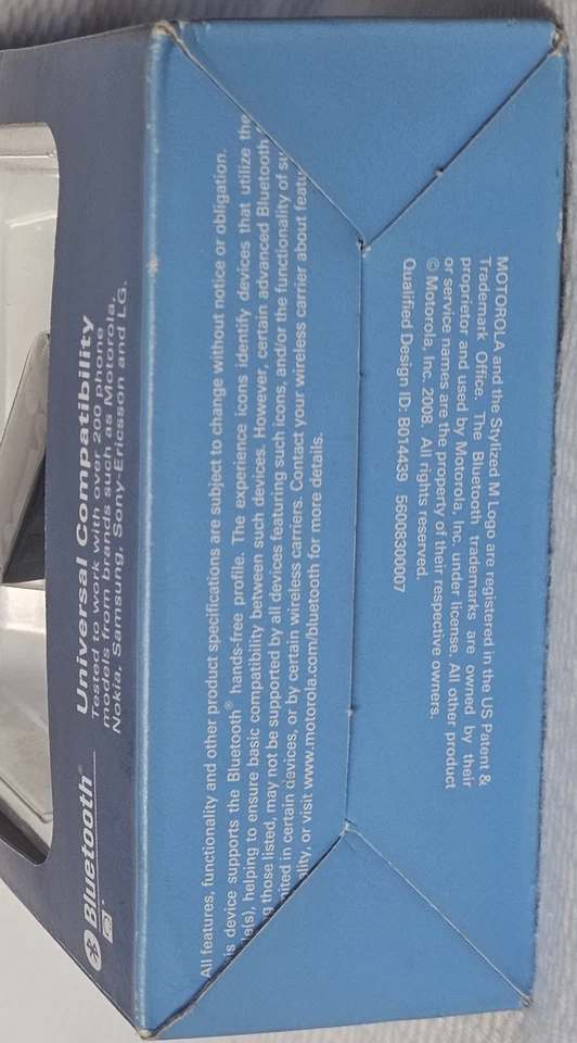 NOS Motorola H390 Universal Wireless Bluetooth Headset Model 89287N SEALED - Image 4 of 4