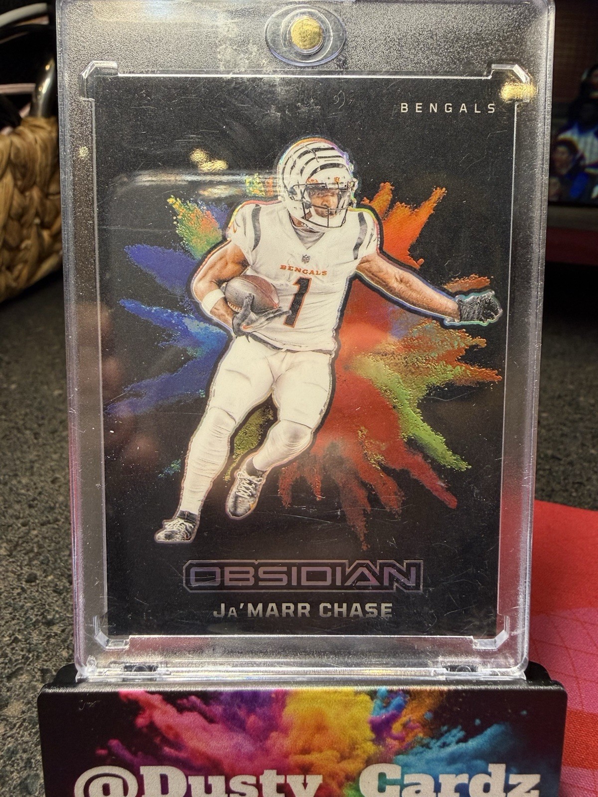 2024 Panini Obsidian Black Colorblast Color Blast #19 Ja’Marr Chase Bengals SSP