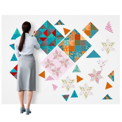 1 Pcs Quilt Design Wall Fabrics 108 in x 60 in with No Grid Lines Flannel for...