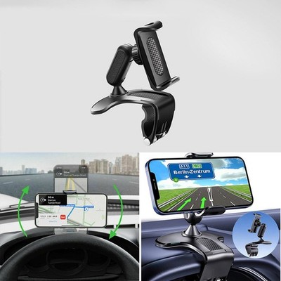 360 Grad drehbare Auto Handyhalterung mit rutschfester Basis für Armaturenbrett