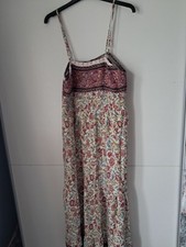 Shein Curve Floral Print Long Dress Off the Shoulder, Size 18