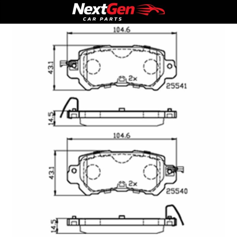 DriveTec Brake Pads for Mazda CX5 - 2.2 - 12-17