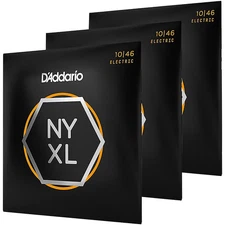 D'Addario NYXL1046 Light 3-Pack Electric Guitar Strings Economy Packaging