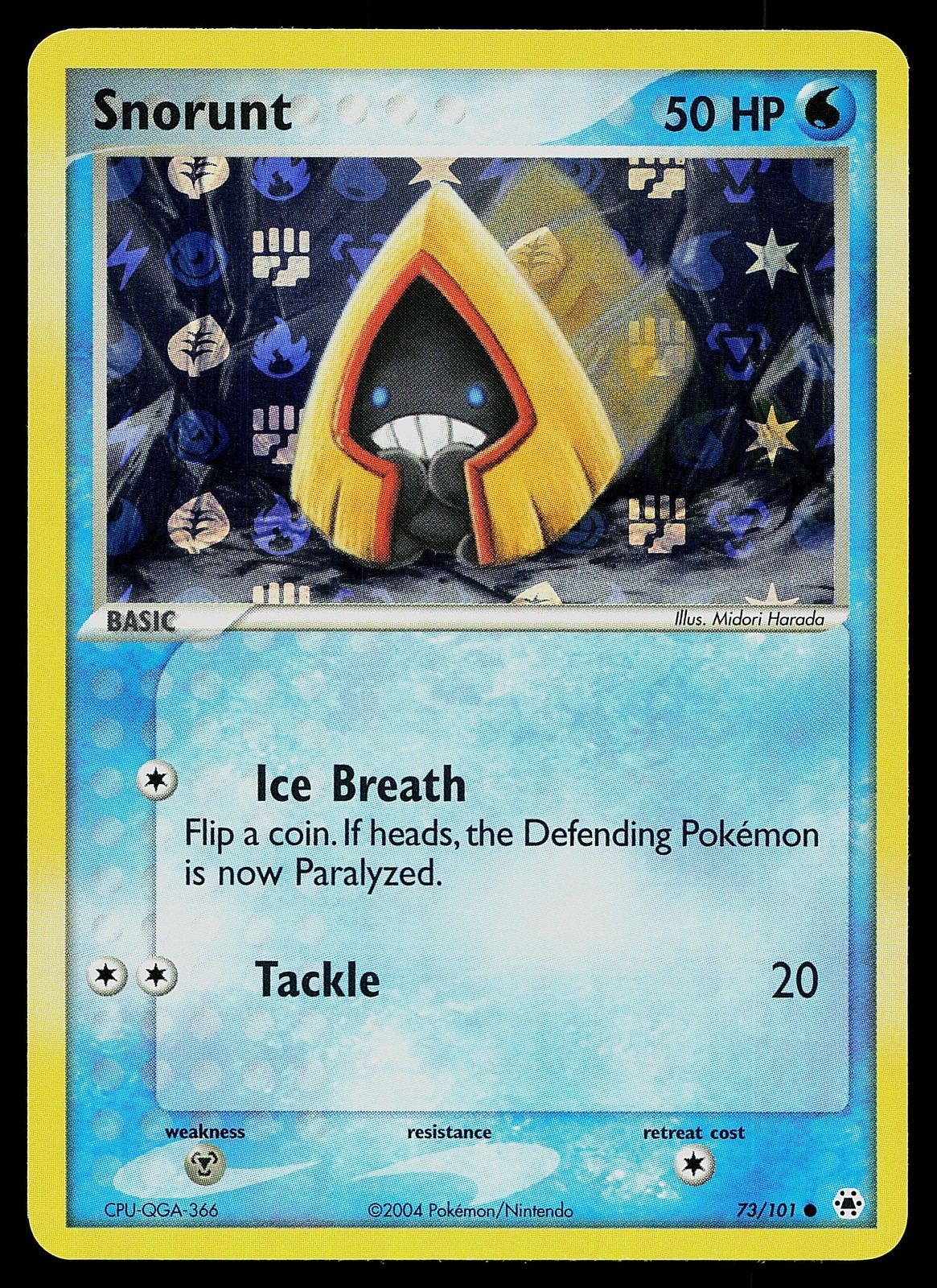 Pokemon Card - Snorunt Hidden Legends 73/101 Common Reverse Holo