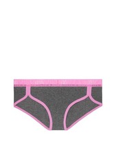Victoria's Secret PINK Mesh Trim Hipster Panty Heather Anthracite