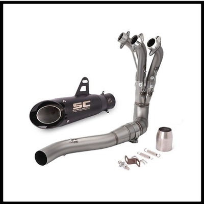 Full Exhaust System Header Muffler Pipe Fits Yamaha MT-09 FZ09 XSR900 2021-2025