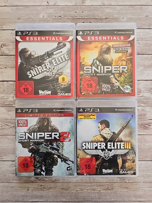 4x Playstation 3 Spiele 2x Sniper Elite &  2x Sniper Bundle