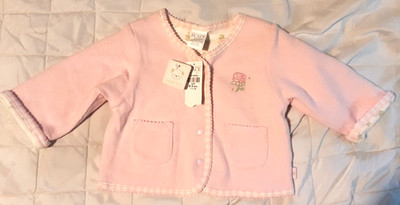 NWT Children's Place/Baby Place Girls' 0-3 Months Pink REVERSIBLE Soft Jacket