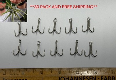 VMC 4522NI-3Nickel O'Shaughnessy Treble Hooks FOR FUZZY DICE URCHIN MOEBA COIKE