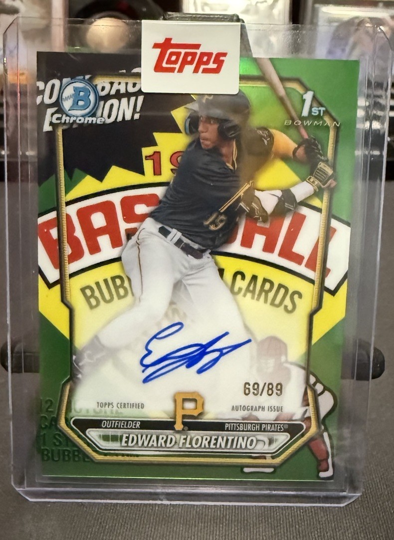 2026 Bowman Chrome Edward Florentino Packfractor Auto /89 CPA-EF