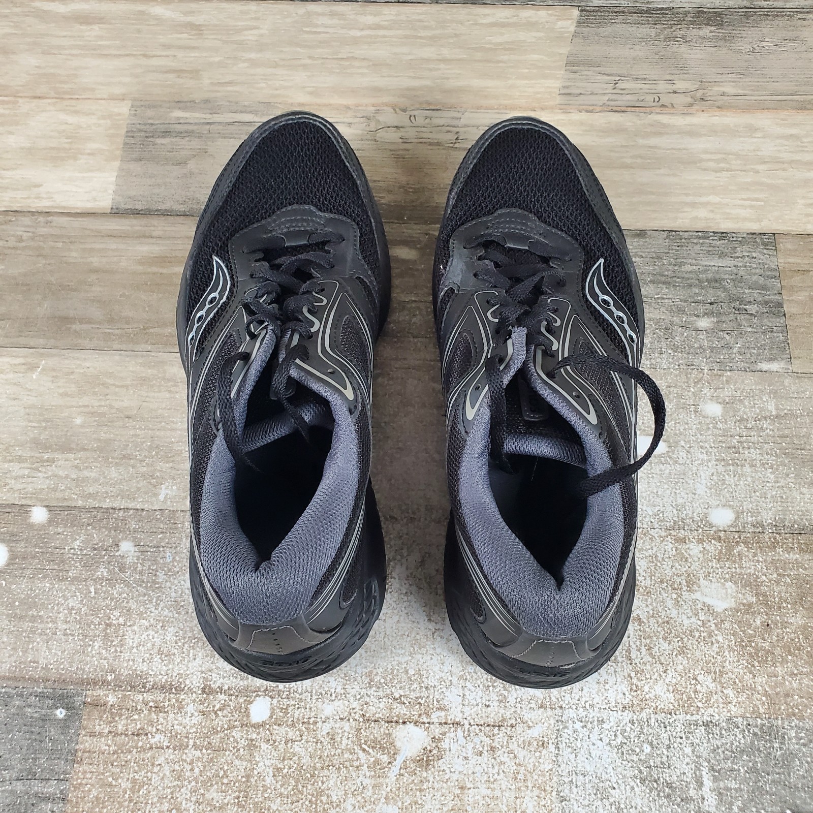 Saucony Cohesion 12 Mens Shoes Sz 9 Trail Running Black Athletic Lace Up Sneaker thumbnail 5