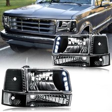 Led Headlights For 1992 1993 1994 1995 1996 Ford F150f250f350bronco Headlamp Led Headlights For 1992 1993 1994 1995 1996 Ford F150f250f350bronco Headlamp