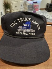 Vintage C C Truck Repair Hat Cap Snapback Omaha Nebraska H7 