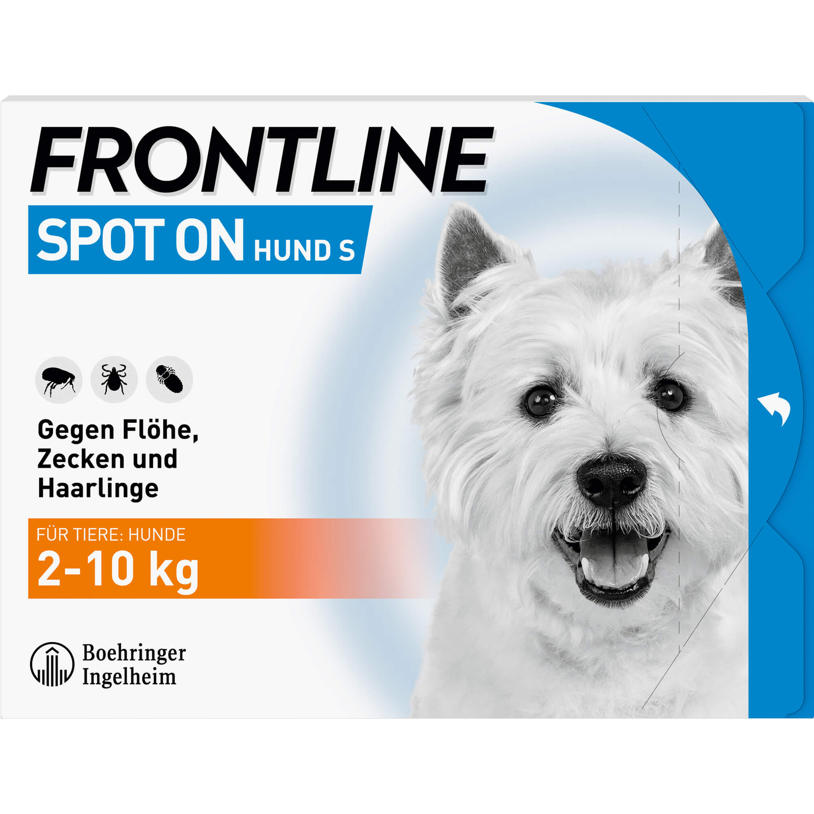 FRONTLINE Spot on Hund S Pipetten gegen Flöhe, Zecken , 3 St. Ampullen 662876