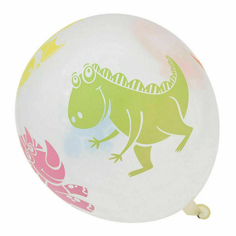 10/20Pcs Transparent Dinosaurs Printing Latex Balloon Birthday Party Decorate - Image 3 of 4