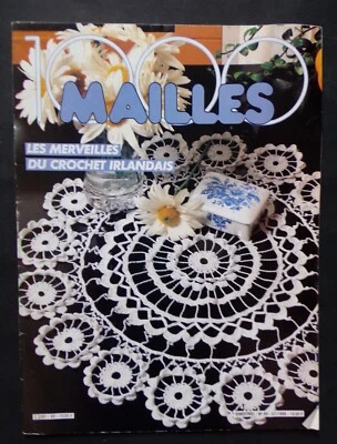 § catalogue ancien 1000 MAILLES n° 69 - 07/1986 merveilles du crochet irlandais - Photo 1/4