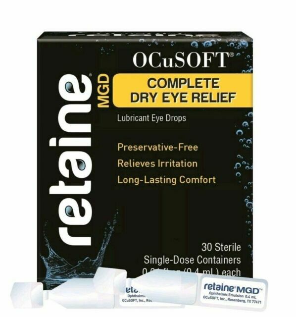 OCuSOFT Retaine MGD Ophthalmic Emulsion Single Use Container, White - 30 Count