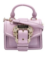 Versace Jeans Couture Lavender Baroque Buckle Shoulder Bag