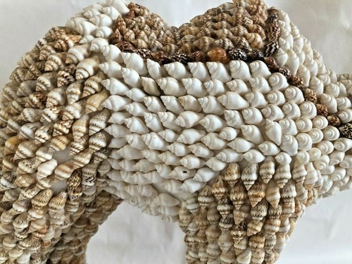 Rare Vintage Camel Figurine Shell Art Beach ~12x11" Hand Made Awesome Cottage - Picture 4 of 12