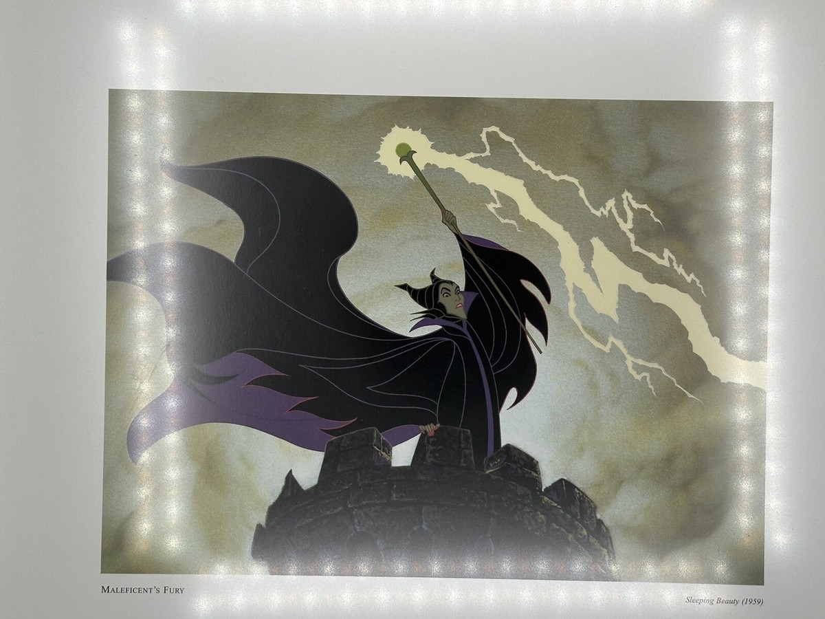 Vintage Disney Maleficent's Fury 1959 Sleeping Beauty Framed