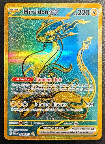 Pokemon TCG | Miraidon ex (243/091) | Paldean Fates | Holo | NM:Near Mint