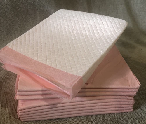 Lot Of 10 Midwest Dry Paws Dog Training Floor Protection Pads 23" x 24" Pink