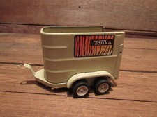 Vintage Tonka Toys Press Steel Farm Horse Trailer