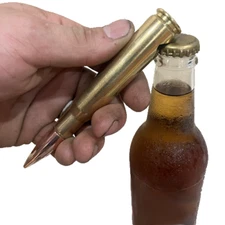 50 BMG Bottle Opener, Bullet, Barware, Man Cave Accessory, Novelty Bottle Opener