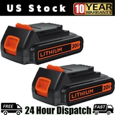 2X 3.8Ah Li-ion replacement Battery For Black & Decker LBXR20 LB20 LBX20 LDX120