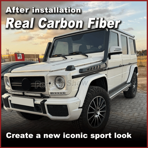 For Benz G Wagon W463 G500 G550 G55 G63 G65 04UP Air Intake Snorkels REAL CARBON - Picture 2 of 14