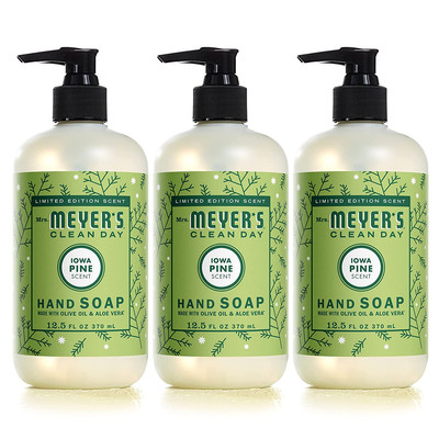 MRS. MEYER'S CLEAN DAY Hand Soap, Limited Edition Iowa Pine, 12.5 Fl. Oz - Pack 
