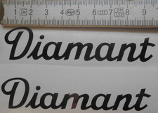 Aufkleberpaar,DIAMANT,Rahmen,Fahrrad, Schwarz,Ostalgie