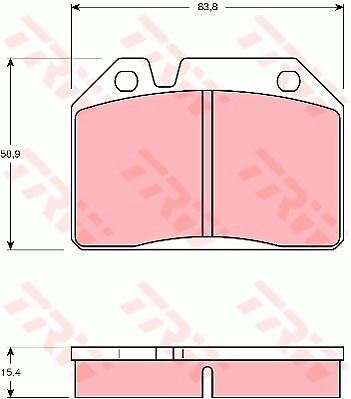 Plaquettes de frein Peugeot 204 pour stopper les sifflements avant