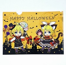 Vocaloid Anime A4 Clear File KAGAMINE RIN & LEN HALLOWEEN Sichth&uuml;lle Portfolio