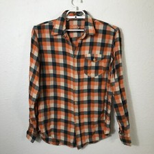 Shirt by Shirt Men's Size Medium Flannel Plaid Long Sleeve Cotton Blend Button