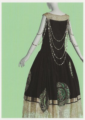 Postcard Jeanne Lanvin, Designer "Veilleur du Nuit Evening Dress" 1924 MINT  | eBay