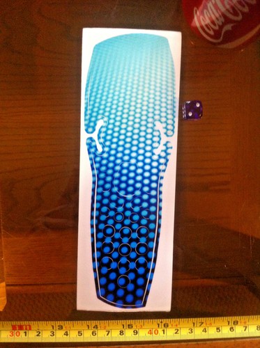 Sky Remote Control Sticker Cover Blue Circle Dot Fade