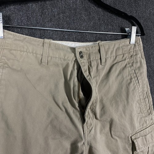 Levi's Mens W32 Cargo Shorts Camel Beige Twill Workwear Outdoor Hiking - Picture 4 of 15