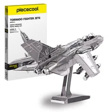 Piececool 3D Model Kits For Adult Tornado Fighter Metal Puzzles Model Kits Gifts