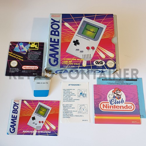 Vintage Game NINTENDO GAME BOY GIG Italian - Scatola Vuota + Manuali e Libretti