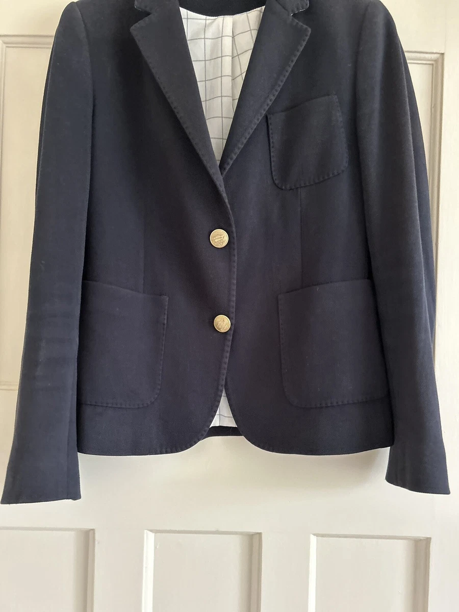 Gant Ladies Navy Pique Blazer Gold Buttons UK 10 Free UK P P eBay