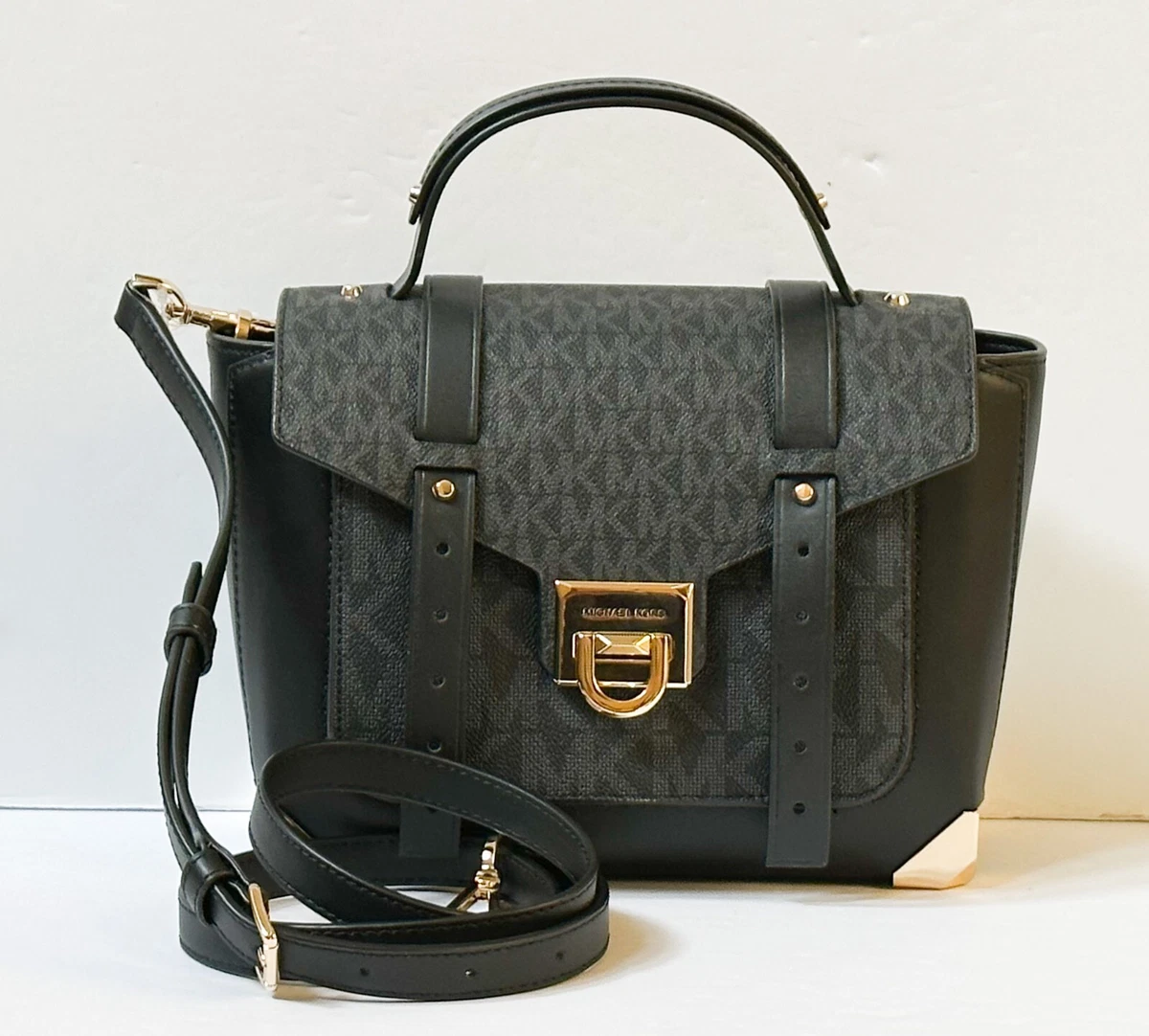 Michael kors manhattan black sales