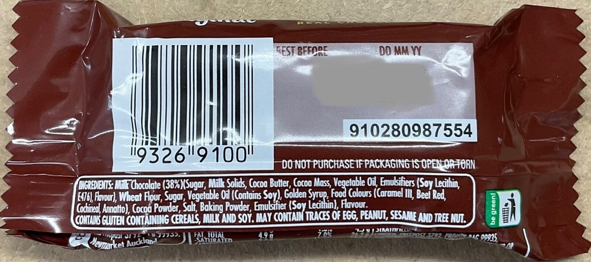 6 Individual Original Milk Chocolate Tim Tams 18g Each