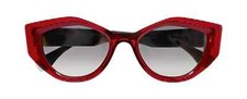 Face A Face Clone 2 Cat.2 8256 Red Cat Eye Sunglasses Acetate Frame 54-20-145