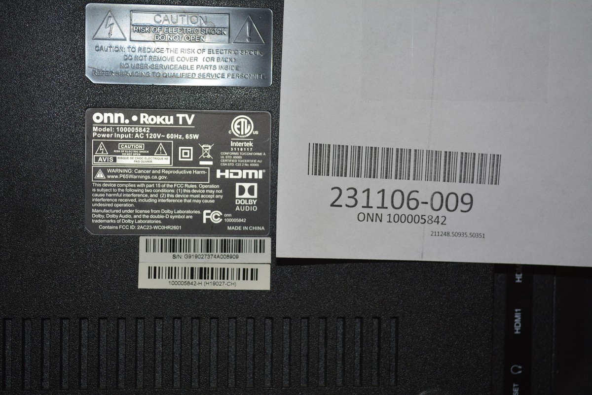 ONN 100005842 MAIN BOARD/POWER BOARD CH-XC9C-A | eBay