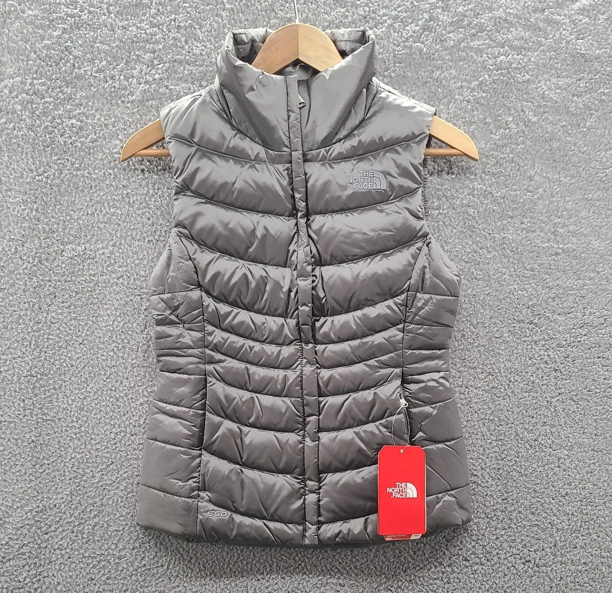 NWT The North Face Aconcagua Vest II Women's Size XS Shiny Mid Grey $99 550  down