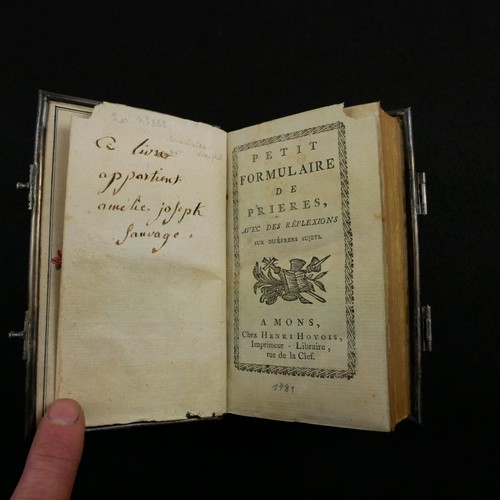 1781 Petit Formulaire de Prieres Avec des Reflexions sur Difefrens Sujets. Mons. - Picture 10 of 23