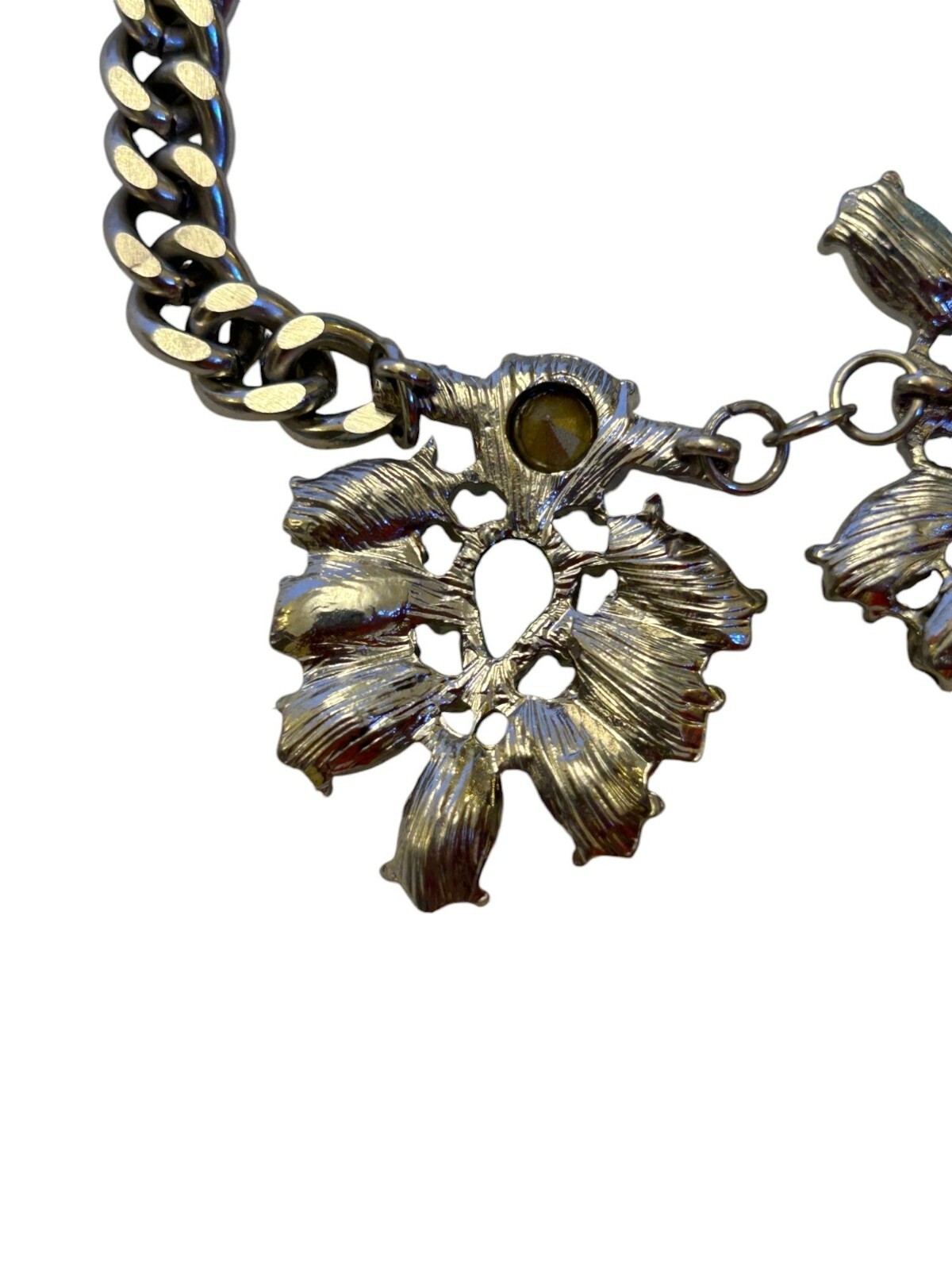 American Eagle Statement Necklace With Crystal & … - image 12