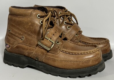 Polo Sport Ralph Lauren Mens Brown Leather Suede Buckle Hiking Shoes 13D Polo Sport Ralph Lauren Mens Brown Leather Hiking Hunting  main image 2